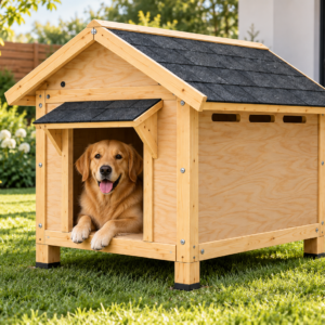 Dış Mekan Modern Ahşap Köpek Kulübesi