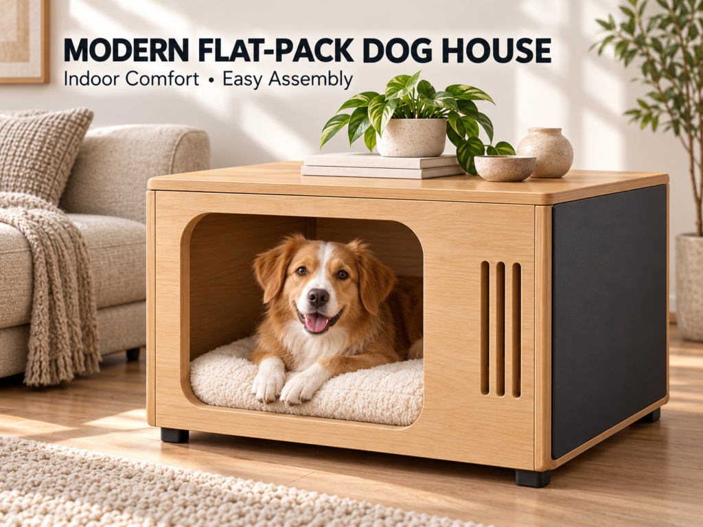 Modern Ahşap Köpek Kulübesi